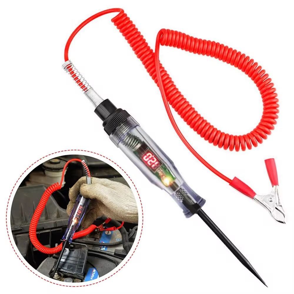 Power Tools Usa - 3-120V Auto-LKW-Spannungsprüfer, Auto-Diagnose-Sonde, Teststift, Glühbirne, elektrischer
