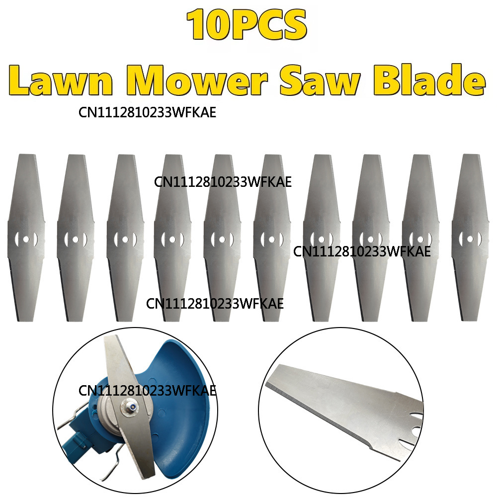 Power Tools Garden - 5/10x 150mm Metall-Grastrimmerkopf Ersatz-Sägeblätter Rasenmäher-Zubehörteile Ersatzteile