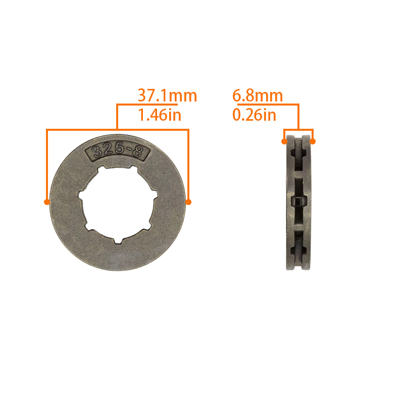 325-8 7T Kettensägen-Kettenrad – Power Tools Garden Bewertung und Preis